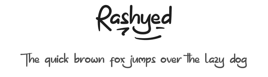 Rashyed by RaisProject — Script Handwritten Font