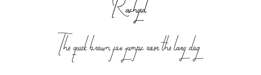 Rashyid by Edric Studio — Script Handwritten Font — preview 1