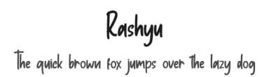 Rashyu by Skiiller Studio — Script Handwritten Font — thumbnail 1