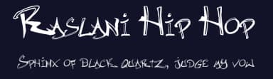 Raslani Hip Hop by Raslani Shaashimov — Script Handwritten Font — thumbnail 2