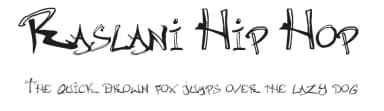 Raslani Hip Hop by Raslani Shaashimov — Script Handwritten Font — thumbnail 1