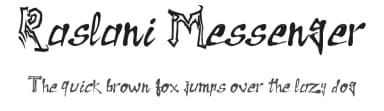 Raslani Messenger by Raslani Shaashimov — Script Handwritten Font — thumbnail 1