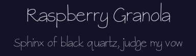 Raspberry Granola by Sabrina Schleiger — Script Handwritten Font — thumbnail 2