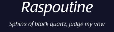 Raspoutine by Dimitri Castrique — Sans Serif Font — thumbnail 2
