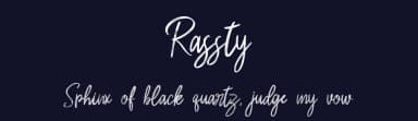 Rassty by Skiiller Studio — Script Handwritten Font — thumbnail 2