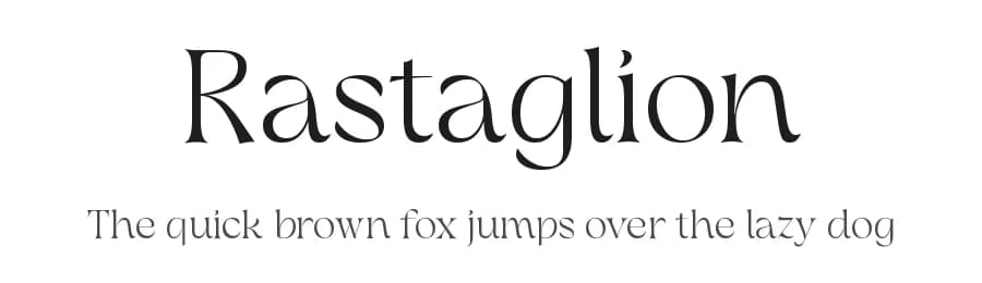 Rastaglion by Moka Type Studio — Serif Font — preview 1