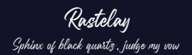 Rastelay by Blankids — Script Handwritten Font — thumbnail 2