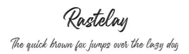 Rastelay by Blankids — Script Handwritten Font — thumbnail 1