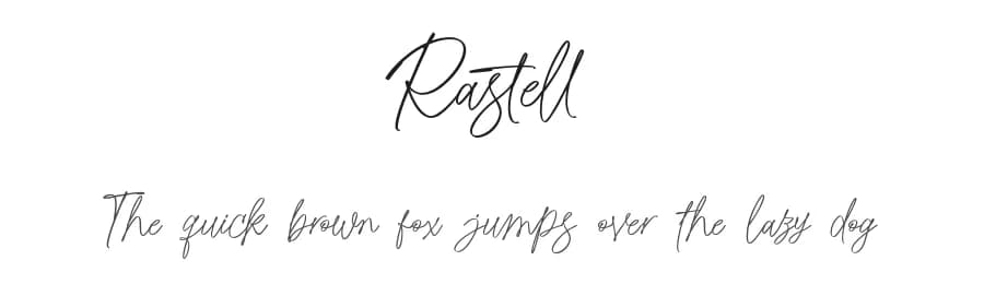 Rastell by olexstudio — Script Handwritten Font