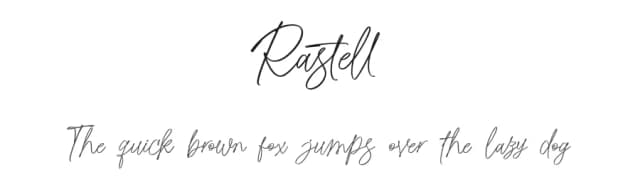 Rastell by olexstudio — Script Handwritten Font