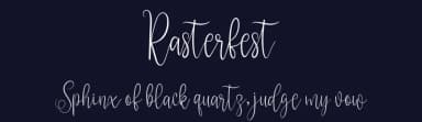 Rasterfest by niyos — Script Handwritten Font — thumbnail 2