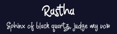 Rastha by Kwancasakya — Script Handwritten Font — thumbnail 2