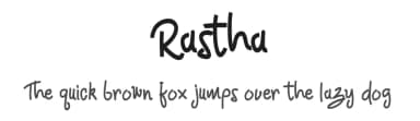 Rastha by Kwancasakya — Script Handwritten Font — thumbnail 1
