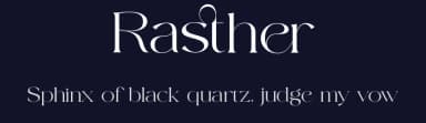 Rasther by ToniStudio — Serif Font — thumbnail 2