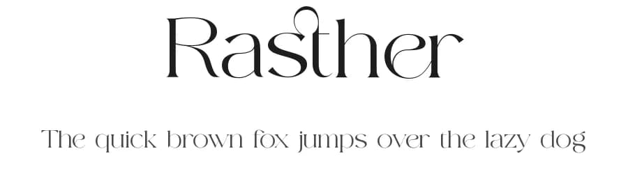 Rasther by ToniStudio — Serif Font