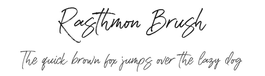 Rasthmon Brush by Tebaltipis Studio — Script Handwritten Font