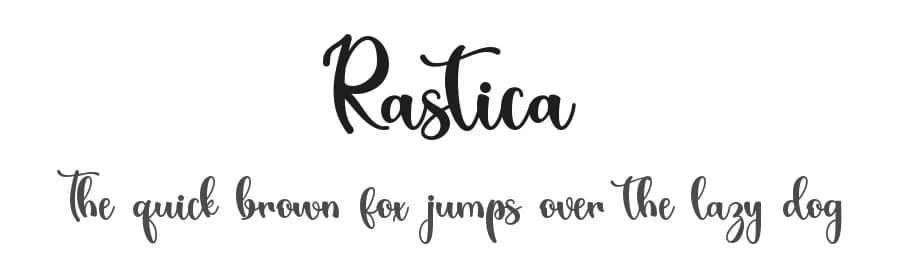 Rastica by Alif Ryan Zulfikar — Script Handwritten Font