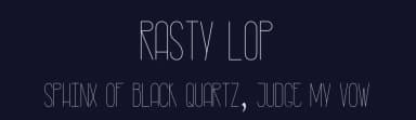 Rasty Lop by Paula Lopez — Sans Serif Font — thumbnail 2