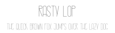 Rasty Lop by Paula Lopez — Sans Serif Font — thumbnail 1
