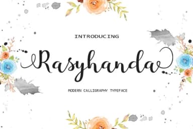 Rasyhanda Font by Danti — Script Handwritten Font — thumbnail 1