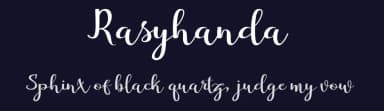 Rasyhanda by Danti — Script Handwritten Font — thumbnail 2