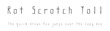 Rat Scratch Tall by Dan  Winter — Script Handwritten Font — thumbnail 1