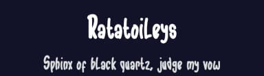 Ratatoileys by Rometheme Std — Script Handwritten Font — thumbnail 2