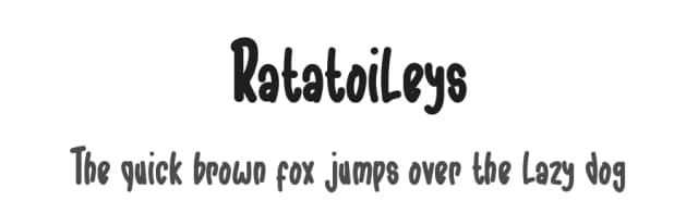 Ratatoileys by Rometheme Std — Script Handwritten Font