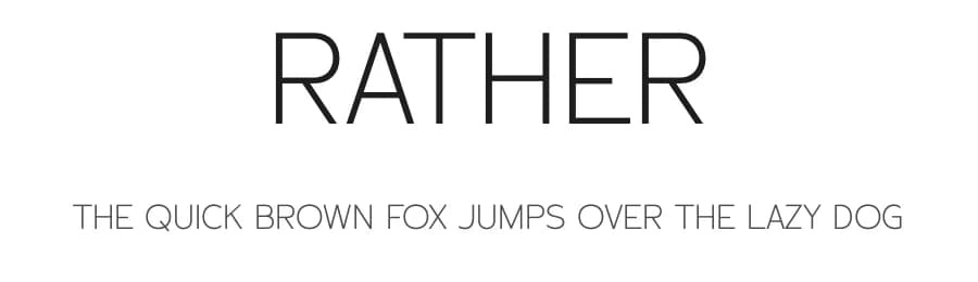Rather by Storytype Studio — Sans Serif Font