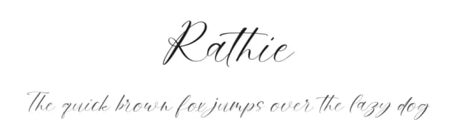 Rathie by Ribeth Studio — Script Handwritten Font