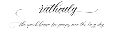 Rathouly by Typhoon Type - Suthi Srisopha — Script Handwritten Font — thumbnail 1