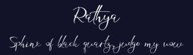 Rathya by Andrean Prabowo — Script Handwritten Font — thumbnail 2