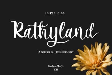 Rathyland Font by CreatypeStudio — Script Handwritten Font — thumbnail 1