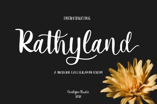 Rathyland Font by CreatypeStudio — Script Handwritten Font