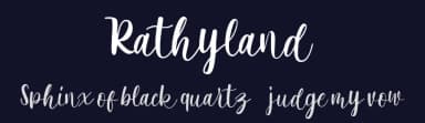 Rathyland by Creatype Studio — Script Handwritten Font — thumbnail 2
