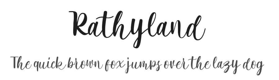 Rathyland by Creatype Studio — Script Handwritten Font