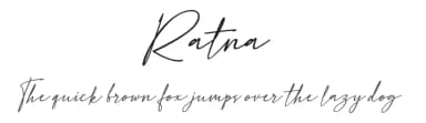 Ratna by Vunira Design — Script Handwritten Font — thumbnail 1