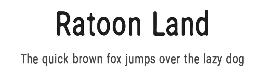 Ratoon Land by Raafi Hilmi — Sans Serif Font — preview 1