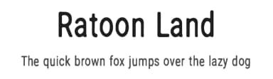 Ratoon Land by Raafi Hilmi — Sans Serif Font — thumbnail 1