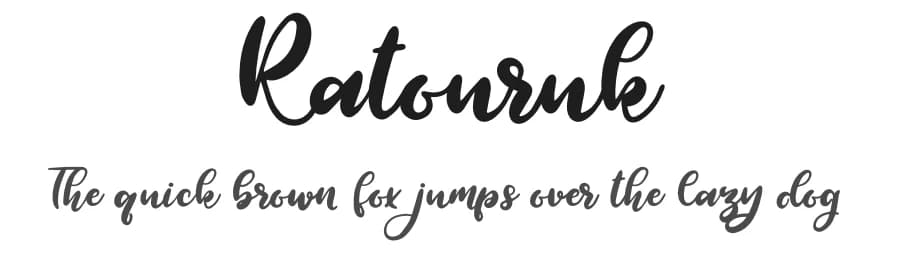 Ratouruk by Zmapist — Script Handwritten Font — preview 1