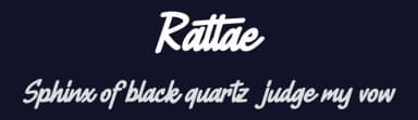 Rattae by Vunira Design — Script Handwritten Font — thumbnail 2