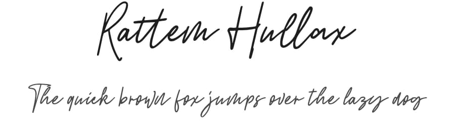 Rattem Hullax by Amir Subqi Setiaji — Script Handwritten Font