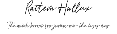 Rattem Hullax by Amir Subqi Setiaji — Script Handwritten Font — thumbnail 1