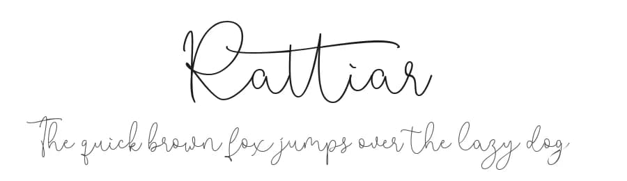 Rattiar by Creatype Studio — Script Handwritten Font