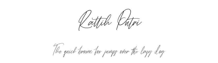 Rattih Putri by StringLabs Creative Studio — Script Handwritten Font