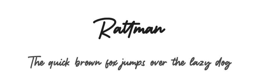 Rattman by Balpirick Studio — Script Handwritten Font