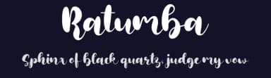 Ratumba by Forberas Club — Script Handwritten Font — thumbnail 2