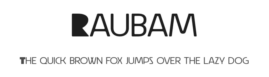 Raubam by Michael Parson — Sans Serif Font