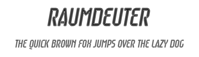Raumdeuter by Trequartista Studio — Sans Serif Font