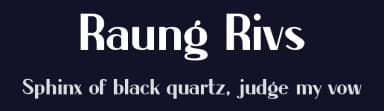Raung Rivs by Sudar Moko — Sans Serif Font — thumbnail 2
